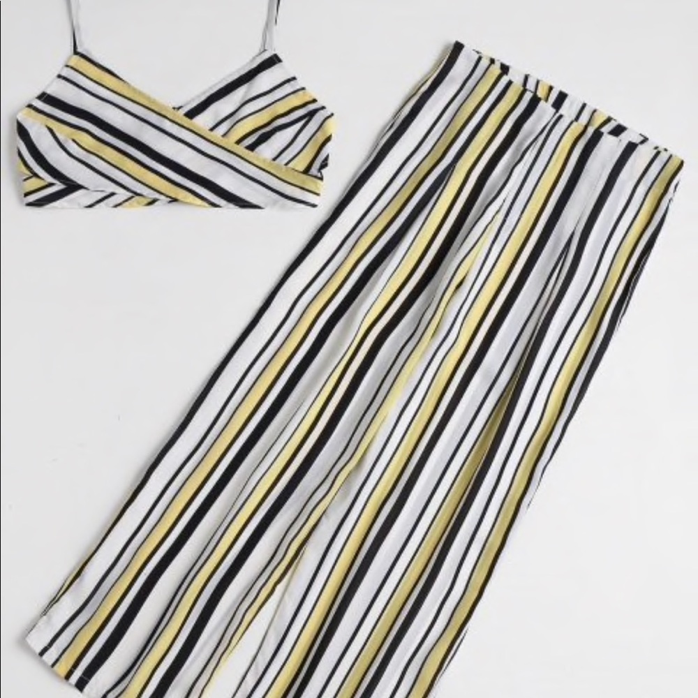Two Piece Striped Set